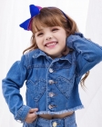 Jaqueta Jeans Infantil com Brilho