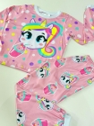 Pijama Manga Longa Lúdico Unicornio