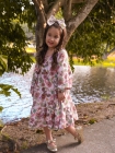 Vestido Borboleta Manga Longa