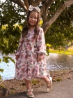 Vestido Borboleta Manga Longa