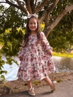 Vestido Borboleta Manga Longa