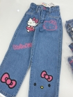 Calça Jeans Infantil Hello Kitty