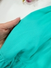 Vestido Arco Irís Bordado Verde Água