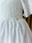 Vestido Ana Branco Tecido Laise (Premium)