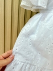 Vestido Ana Branco Tecido Laise (Premium)