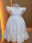 Vestido Bela Off Tecido Laise (Premium)