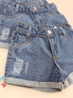 Short Jeans Infantil Brilho