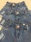 Short Jeans Infantil Brilho