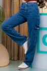 Calça Cargo Jeans Juvenil
