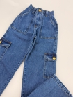 Calça Cargo Jeans Juvenil