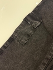 Calça Cargo Jeans Infantil Preta