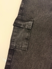 Calça Cargo Jeans Infantil Preta