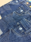 Short Jeans Juvenil com Brilho