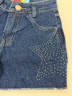 Short Jeans Juvenil com Brilho