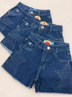 Short Jeans Juvenil com Brilho