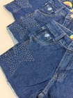 Short Jeans Juvenil com Brilho