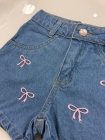 Short Jeans Juvenil com Laço 