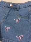 Short Jeans Juvenil com Laço 