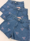 Short Jeans Juvenil com Laço 