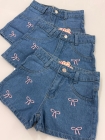 Short Jeans Juvenil com Laço 