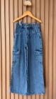 Calça Cargo Jeans Juvenil
