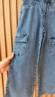 Calça Cargo Jeans Juvenil