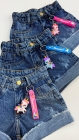 Short Jeans Infantil Unicórnio