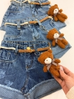 Short Jeans Infantil Urso