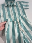 Conjunto Linho Listras Verde