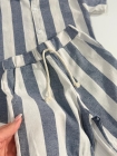 Conjunto Linho Listras Azul