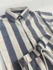 Conjunto Linho Listras Azul