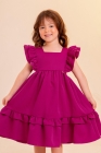 Vestido LUXO Fúcsia (Premium)