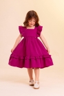 Vestido LUXO Fúcsia (Premium)