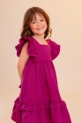 Vestido LUXO Fúcsia (Premium)