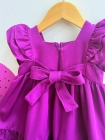 Vestido Luxo 1 ano Baby Fúcsia (Premium)
