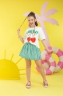 Conjunto Short Saia Cherry