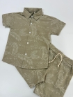 Conjunto Folhagem Nude Escuro