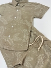 Conjunto Folhagem Nude Escuro