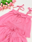Conjunto Laço Cor Rosa