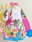 Vestido Lúdico Branco Selva