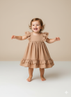 Vestido Luxo 1 ano Baby Nude (Premium)