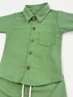 Conjunto Mauricinho Linho Verde Oliva