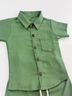 Conjunto Mauricinho Linho Verde Oliva
