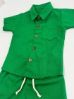 Conjunto Mauricinho Linho Verde Musgo