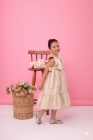Vestido Isabella Nude Claro (Premium)