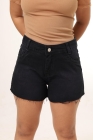 Short Jeans Juvenil Preto