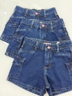 Short Jeans Juvenil Azul Cargo
