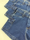Short Jeans Juvenil Azul Cargo