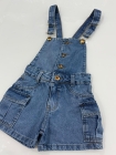 Jardineira Jeans Juvenil