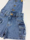 Jardineira Jeans Juvenil